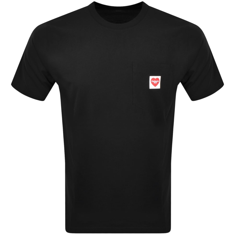 Carhartt WIP Pocket Heart T Shirt Black | Mainline Menswear